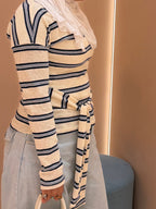 Striped Wrap Top