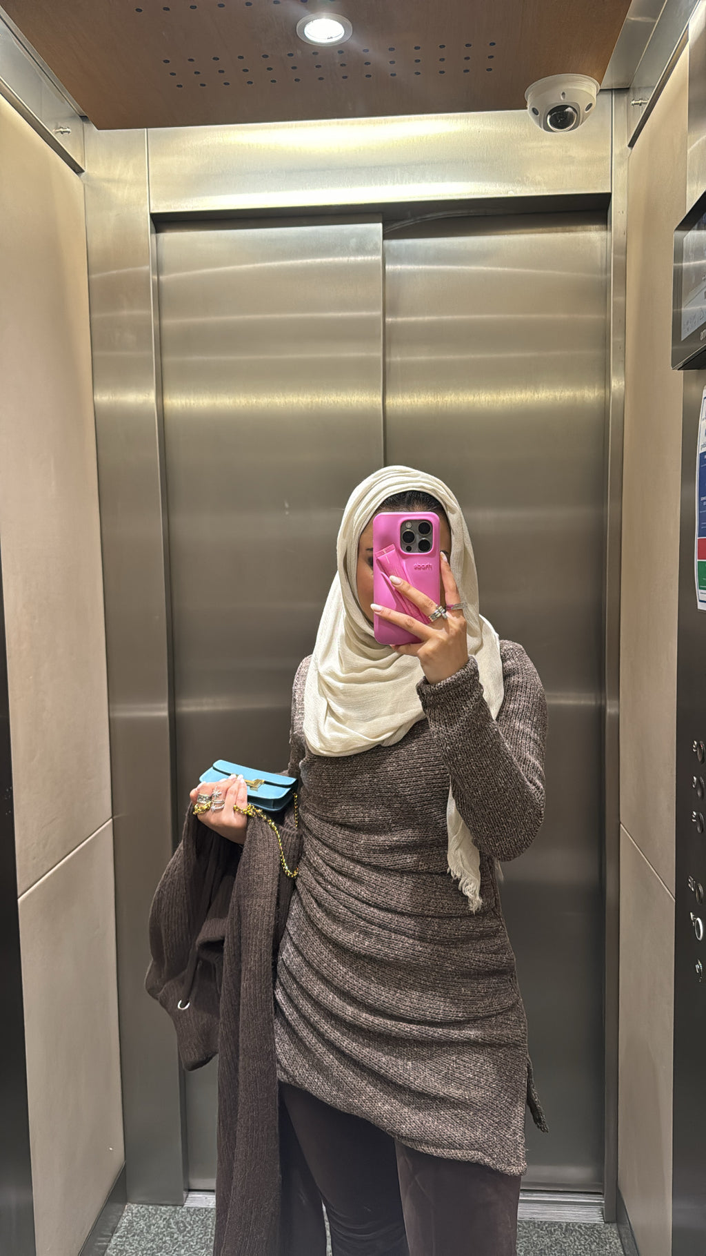 Ruffled wool top - Toffee 🤎