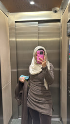 Ruffled wool top - Toffee 🤎