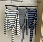 Striped Wrap Top