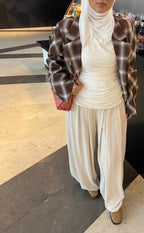 ruffled top - offWhite